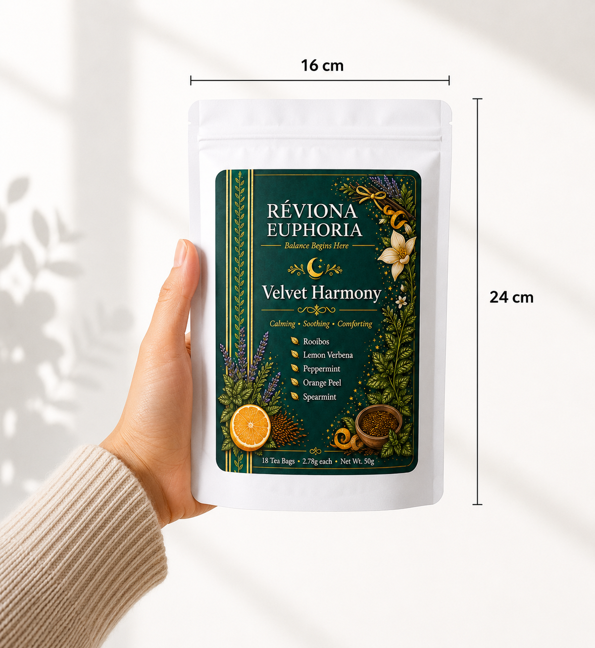 Réviona Euphoria Velvet Harmony Tea – 18 Tea Bags - Kissava Perfume