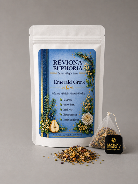Réviona Euphoria Emerald Grove Tea – 18 Tea Bags - Kissava Perfume