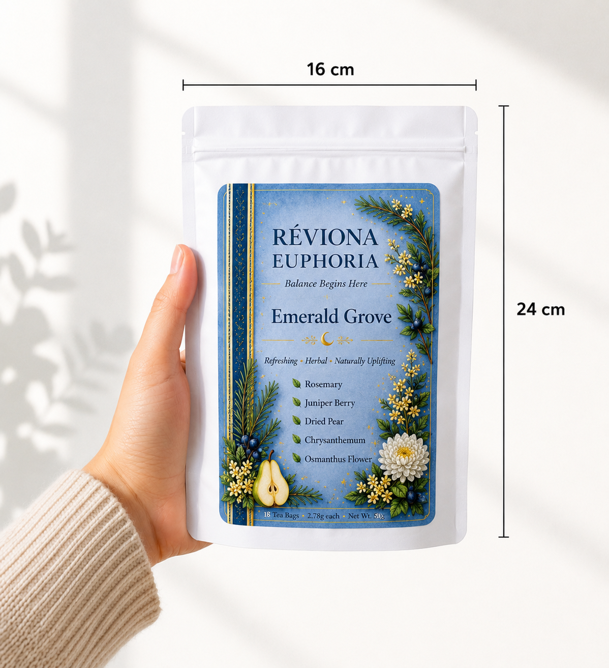 Réviona Euphoria Emerald Grove Tea – 18 Tea Bags - Kissava Perfume