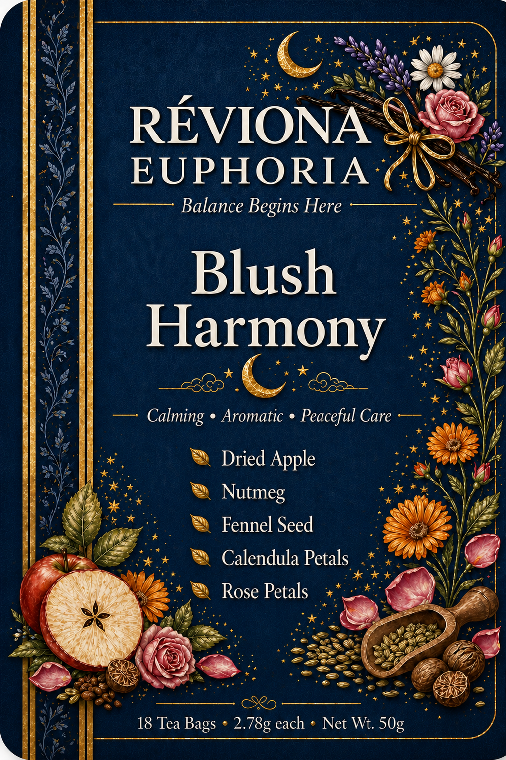 Réviona Euphoria Blush Harmony Tea – 18 Tea Bags - Kissava Perfume