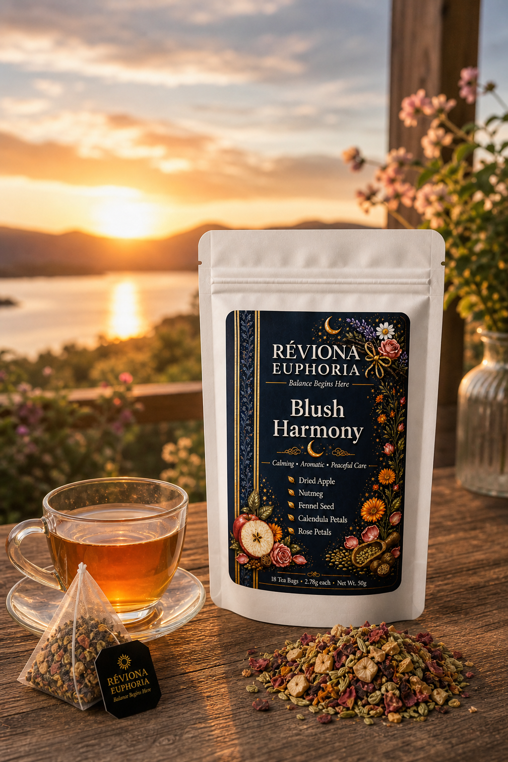 Réviona Euphoria Blush Harmony Tea – 18 Tea Bags - Kissava Perfume