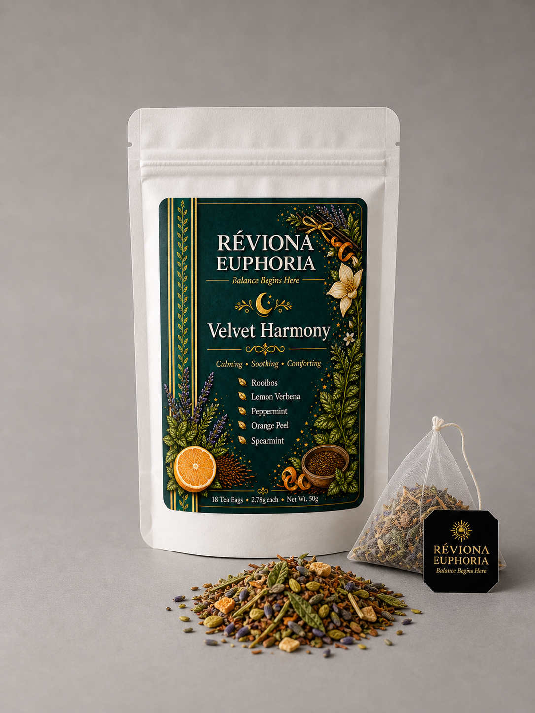 Réviona Euphoria Velvet Harmony Tea – 18 Tea Bags - Kissava Perfume