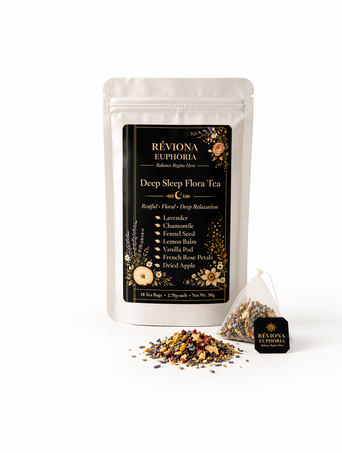 Réviona Euphoria Deep Sleep Floral Tea – 18 Tea Bags - Kissava Perfume