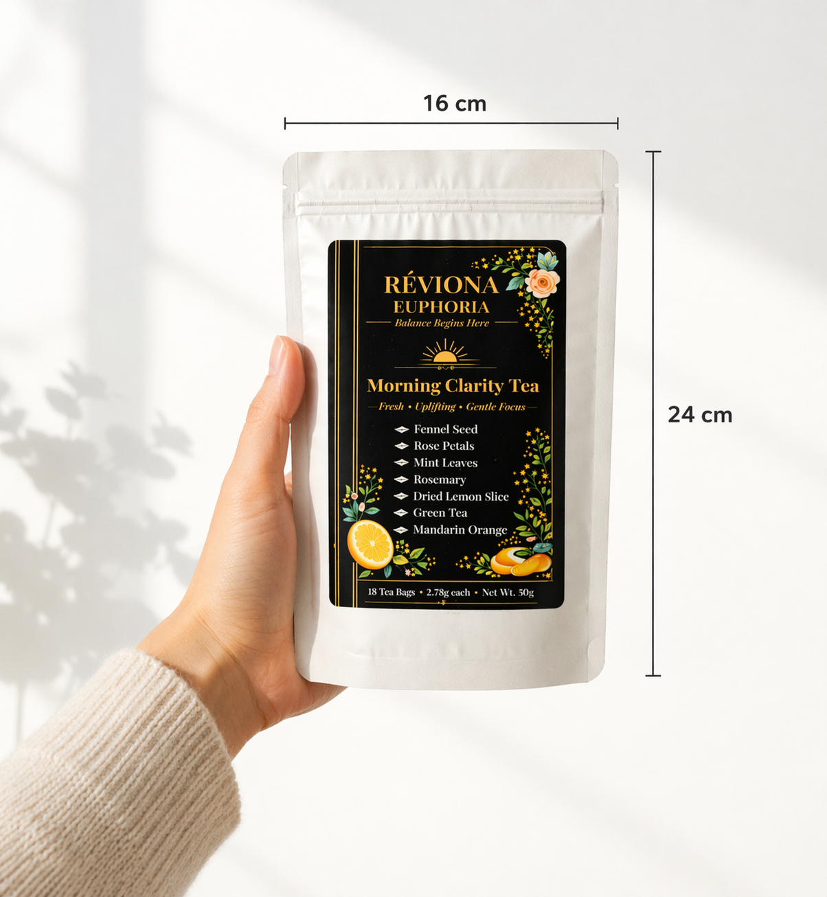 Réviona Euphoria Morning Clarity Tea – 18 Tea Bags - Kissava Perfume
